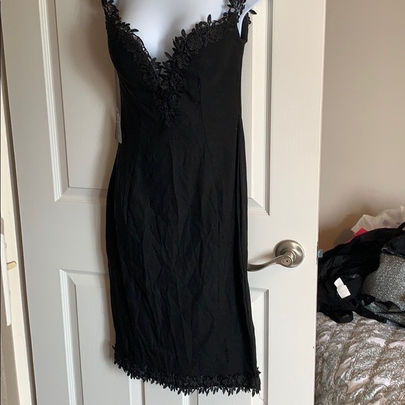 Black Rare London cocktail dress NWT size 8 - Picture 2 of 4